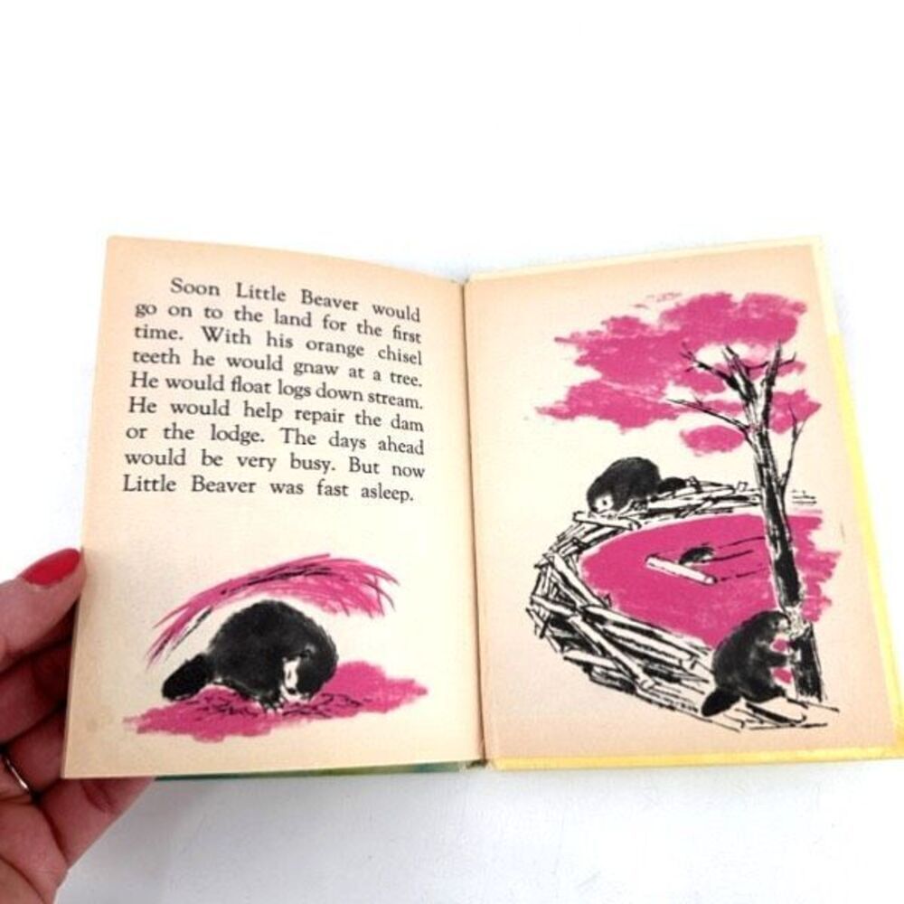 Vintage Junior Elf Book Little Beaver Nonfiction Childrens Learning Rand McNally - Picture 6 of 11